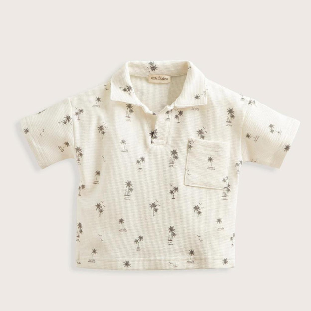 Tropic Ecru Polo yoqali futbolka