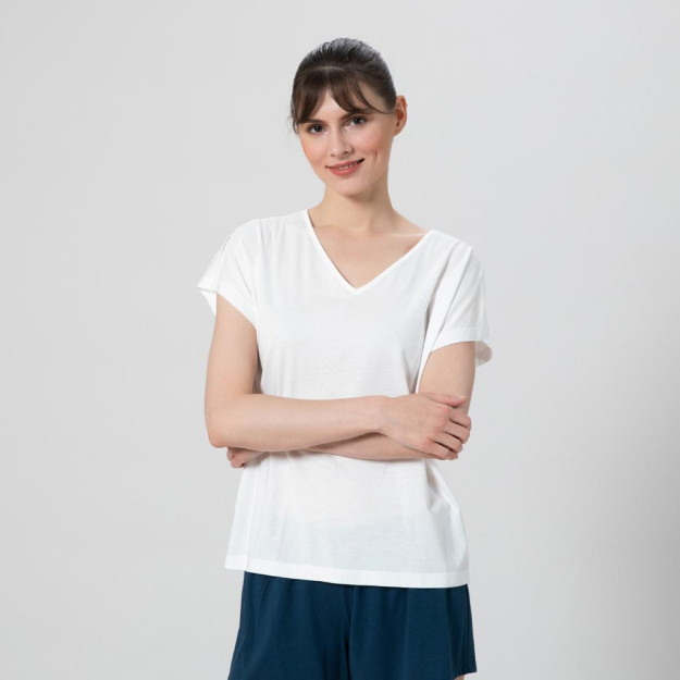 Elid pijama to'plami oq / tuzlangan ko'k