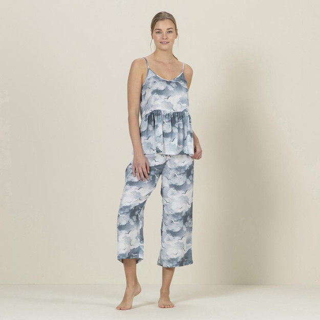 Asterion dengiz ko'k pijama to'plami