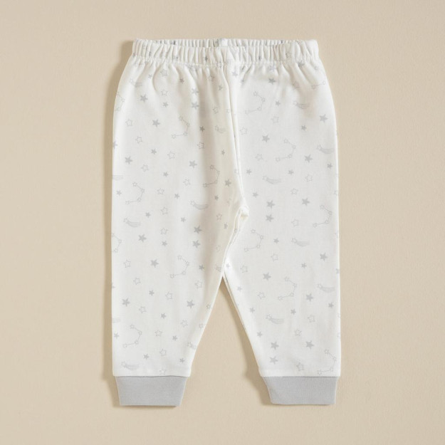 Oq/kulrang fil pijama shimlari