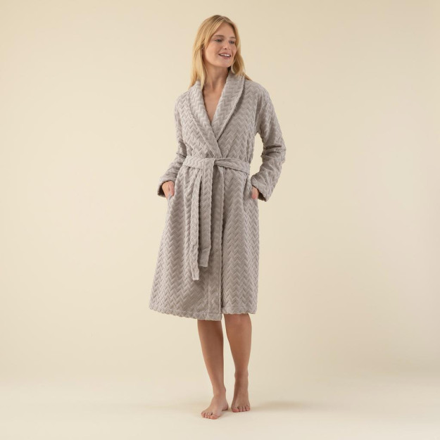 Zigzag ayollar Mink xalati