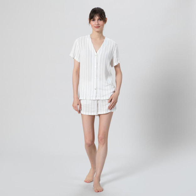 Haven Ekru pijama to'plami / tutun