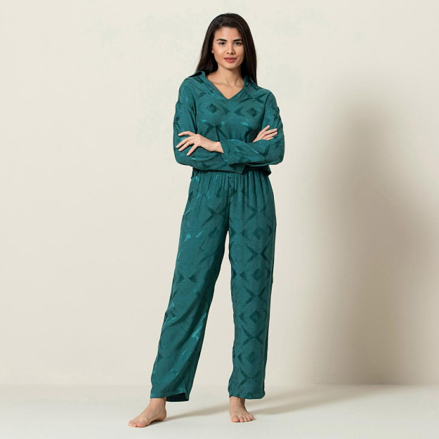 Mona yashil pijama to'plami
