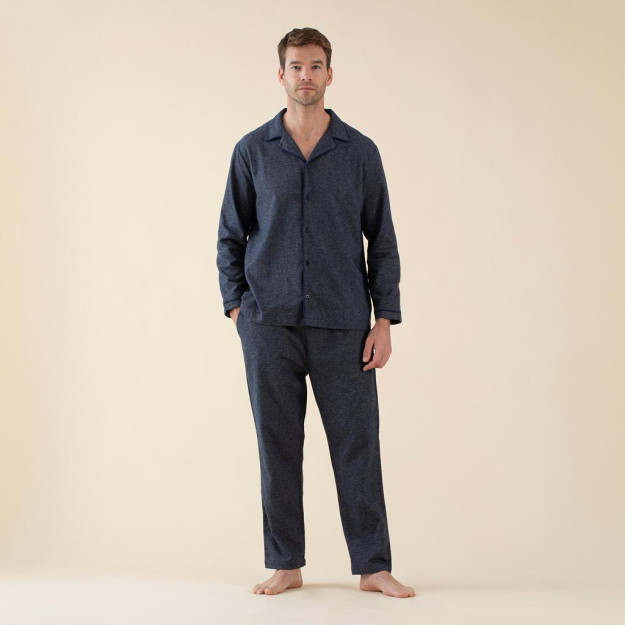 Cardamomo erkaklar pijama to'plami, dengiz ko'k