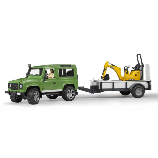 Внедорожник Bruder Land Rover И МиниЭкскаватор Jcb Br02593