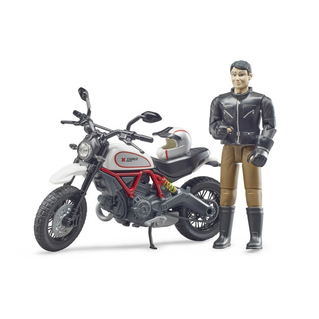Bruder Ducati Scrambler Desert Motorcycle And Rider Br 63051