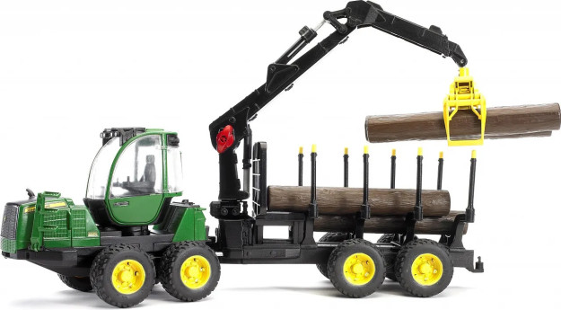 John Deere 1210e traktori Vintzali va log tirkamasi bilan 1BR02133