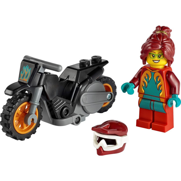Мотоцикл Lego City Hot Show 60311 Забавный Крутой Игрушечный Конструктор Для Детей 11 Предметов