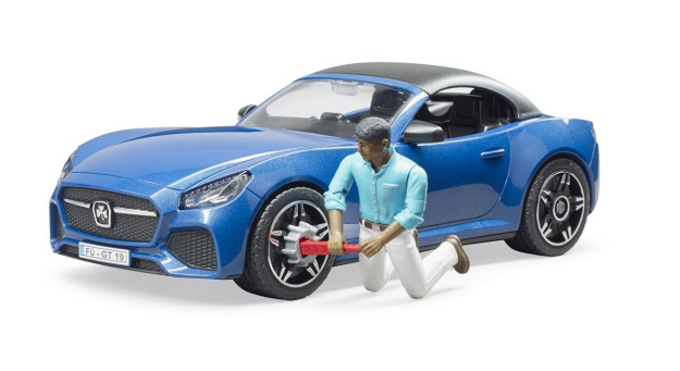 Автомобиль Bruder Roadster (Синий) С Водителем Br03481