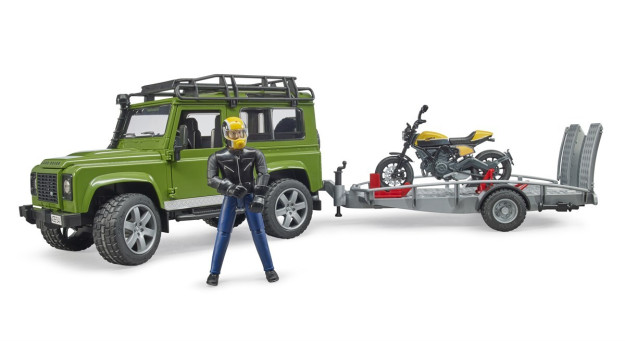 Bruder Land Rover Suv Va Br02589 Bilan Ishlaydigan Ducati Mototsikli 1BR02589
