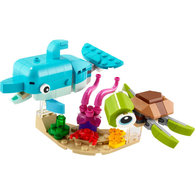 Lego Creator 3В1 Дельфин И Черепаха 31128 Конструктор С Игрушками Морских Животных Для Детей От 6 Лет И Стейдет