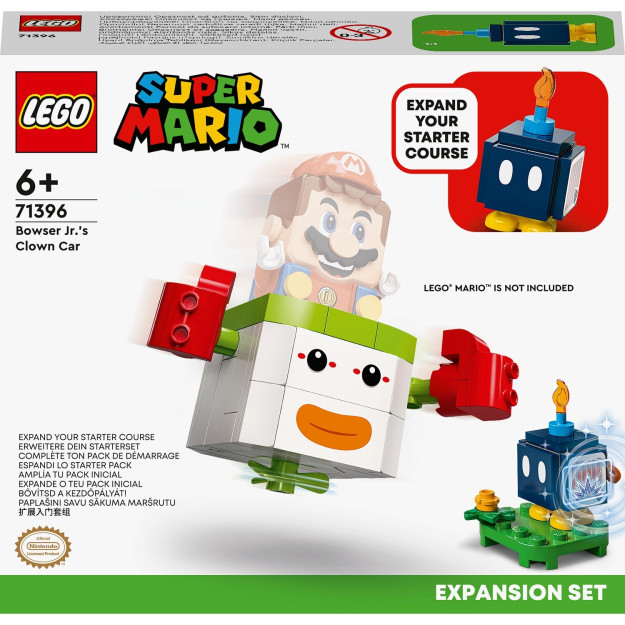 Lego Super Mario Bowser Jr Adventure Pack Clown Car 71396 84 Qismli O'yinchoqlar To'plami 683570340