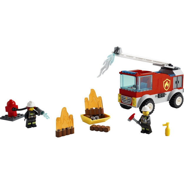 Lego City Ladder Fire Truck 60280 Bolalar Uchun O'yinchoq Yuk Mashinasini Yig'ish To'plami 88 Qism 672527966