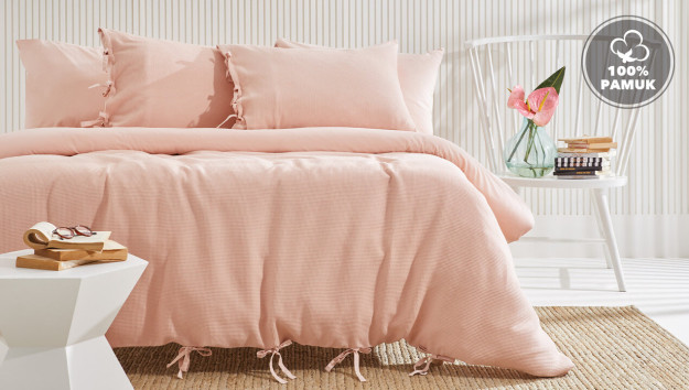 Yataş Pure  Blush 160220 См Комплект Пододеяльников Из Пике