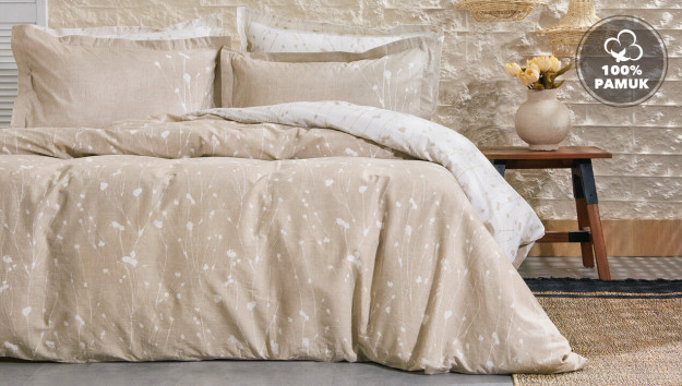 Yataş Fiorista Beige Ranforce 160220 Sm Ko'rpa-To'shak To'plami 1HBC000021RDOT