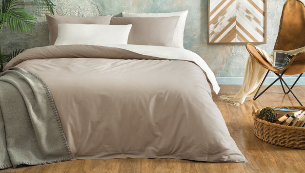 Yataş Noah Beige / Ecru Ranforce 160220 Sm Ko'rpa-To'shak To'plami 1HBV00001413WF