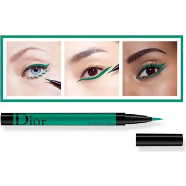 Водостойкая Подводка Dior Diorshow On Stage  461 Matte Pop Green Eyeliner