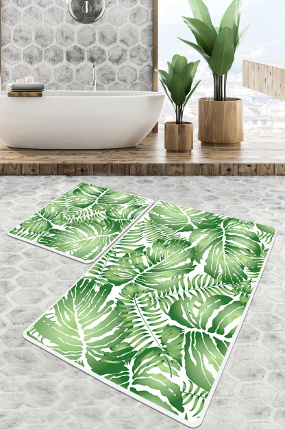 Pied Bath Rug Djt Set Of 2 Коврик Для Ванной Коврик Для Ванной Можно Стирать