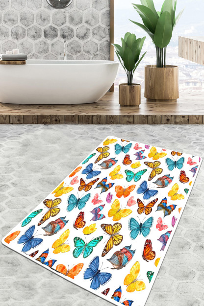 Коврик Для Ванной Butterfly Valley Djt 70120 См Коврик Для Ванной Коврик Для Ванной Моющееся Нескользящее Основание