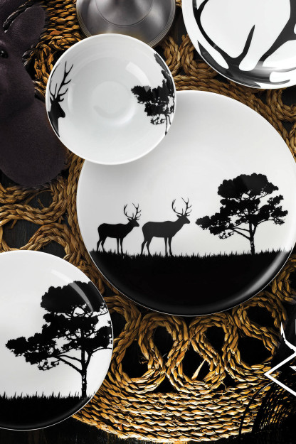 Kutahya Porcelain Nature Series Набор Посуды Из 24 Предметов На 6 Персон