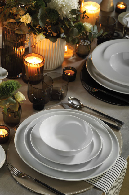 Kutahya Porcelain Ayla 6 Kishilik 24 Qismli Idishlar To'plami 1AYL24Y200