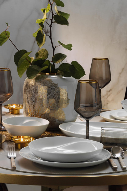 Kütahya Porcelain Ayla 26 Pieces 6 Person Dinnerware