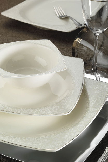 Kutahya Porcelain Bone Mare 12 Kishiga Mo'ljallangan 68 Qismli Idishlar To'plami 9567 1BNMR68YT4309567