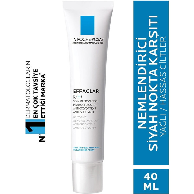 La RochePosay Posay Effaclar K Plus qora nuqta va porlashga qarshi davolovchi krem 40 ml HBCV00002DBGTB 1HBCV00002DBGTB
