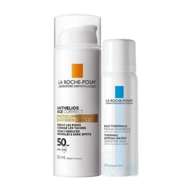 Набор La RochePosay Anthelios Age Correct 50 мл + термальная вода 50 мл  HBCV00000EUJZC