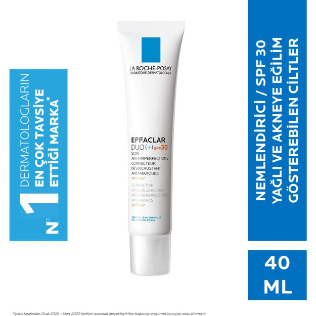 La RochePosay Effaclar Duo Plus akne moyil teri uchun davolovchi krem Spf30 40ml HBV000009OI3H 1HBV000009OI3H