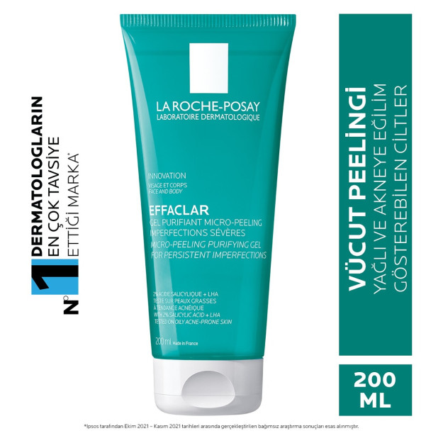 La Roche Posay Effaclar Очищающий гель с микропилингом 200 мл HBV00000Y5HII