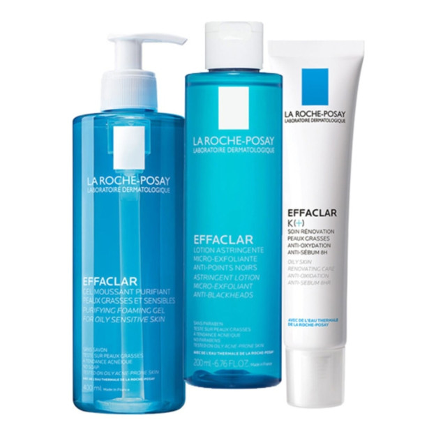 La RochePosay la Roche Posay kundalik akne parvarishlash to'plami (tonik gelcrem) HBV00001A0QB 1HBV00001AX0QB
