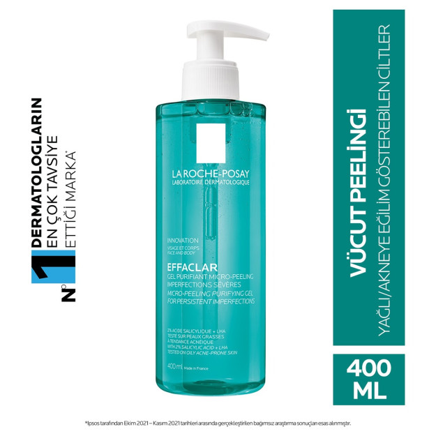 La RochePosay Effaclar tozalovchi peeling jeli 400ml HBV00001DRTC 1HBCV00001DRTCX