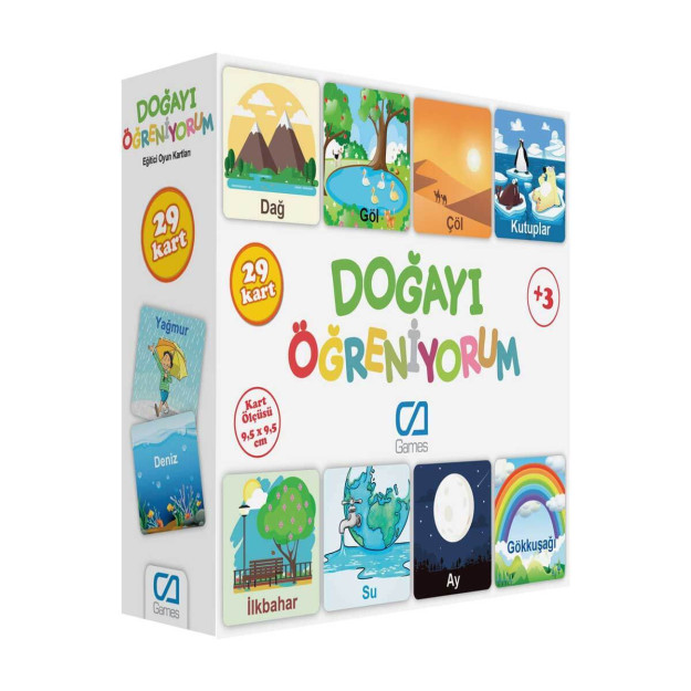 O'yinlar Men Tabiatni O'rganaman O'quv O'yin Kartalari 29 Ta Karta 10354408-00011