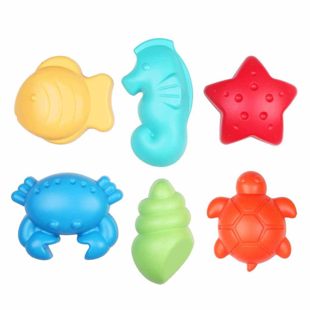 Lets Be Child Lc Форма Для Песка Морские Животные 6 Шт Lc30870