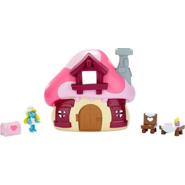 Neco Smurfs Mushroom House and Play Set 55751 Розовый