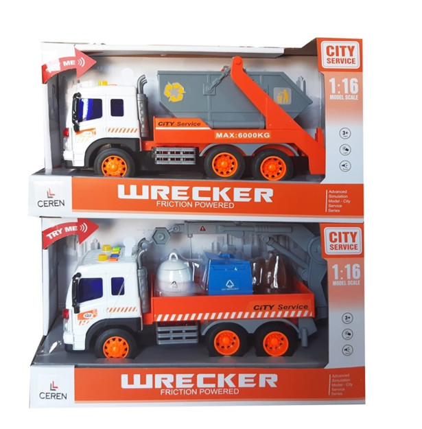 Ceren Toys Фрикционные звуковые и легкие строительные машины
