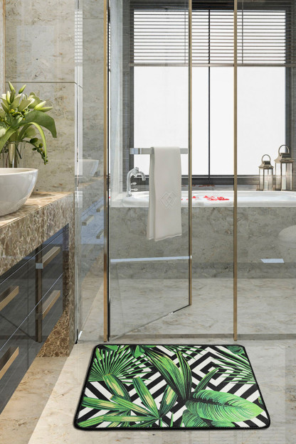 Коврик для ванной Chilai Home TROPIC Digital 4060 см моющийся нескользящая основа