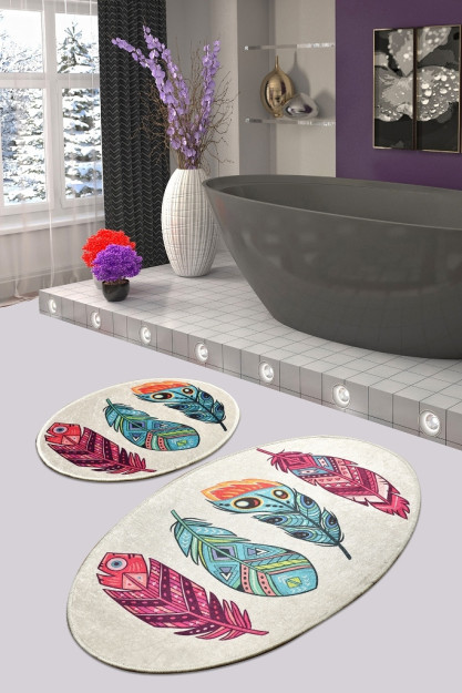 Feather Djt 2 ta hammom matlari to'plami 58682125939308