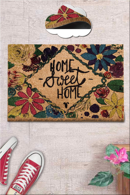 Coco Topiary Natural Doormat tukli gilam 58683264100871