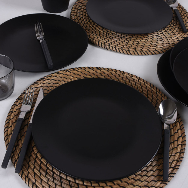Aegean Mat Qora Xizmat Ko'rsatish Plitasi 25 Sm 6 Dona 3ST040106F956A000000MAS3T00