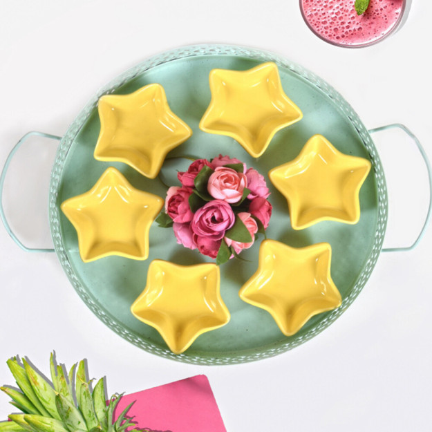 Mini Star Sariq Pechene / 8 Sm 6 Dona Sosli Idish 3CR598408F100A0000000A