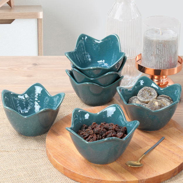 Миска для закусок Lustre Green Lily 12 см 6 шт