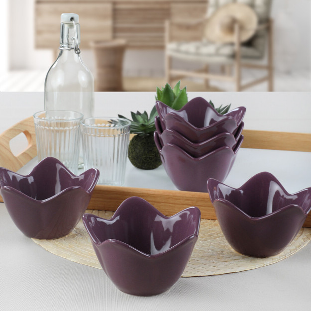 Purple Lily snack Bowl 12 sm 6 dona 3ST613106F498A000000MACD700