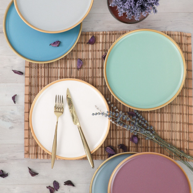 Nordic Rainbow Gold Cake Plate 22 см 6 штук 624/995