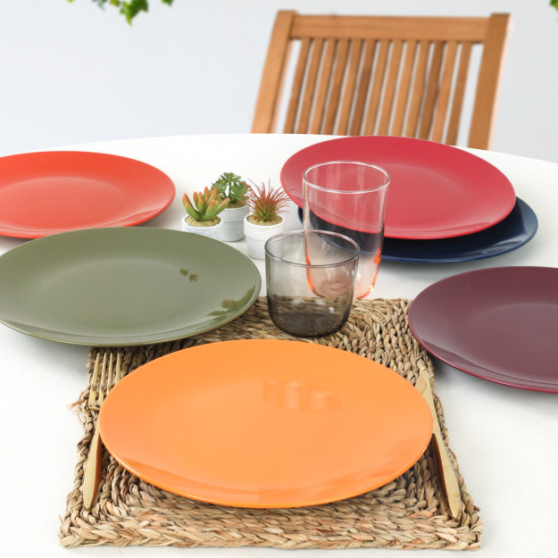 Rainbow Cold Aegean xizmat ko'rsatish plitasi 25 sm 6 dona 113/609 3ST040406FXM9A000000MAS3T00