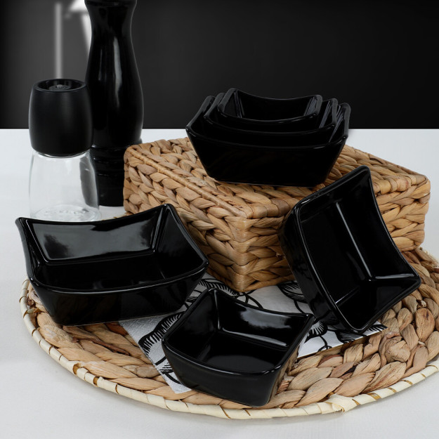 Black Sandal Snack/Соусник 8/10/12 См 6 Шт