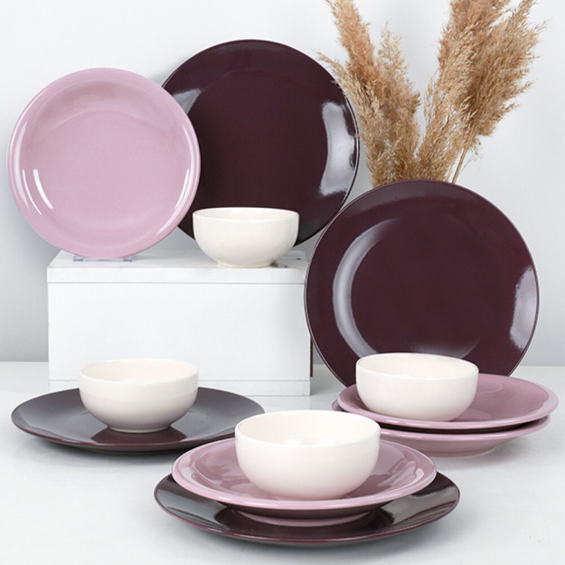 Ege Degrade Violet 12 qismli 4 kishilik 580 kishilik ovqatlanish xizmati 3TY040612FX22A000000MAS1400