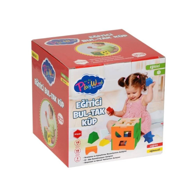 Play Wood Plug Cubes 355 Kublarni Topish Bo'yicha Qo'llanma 10354366-00012