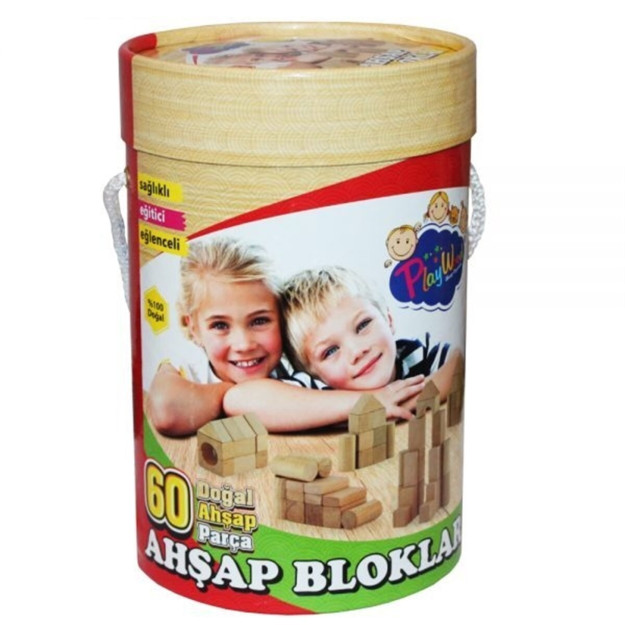 Play Wood Tabiiy Yog'och Bloklari 60 Dona 231 10354366-00011